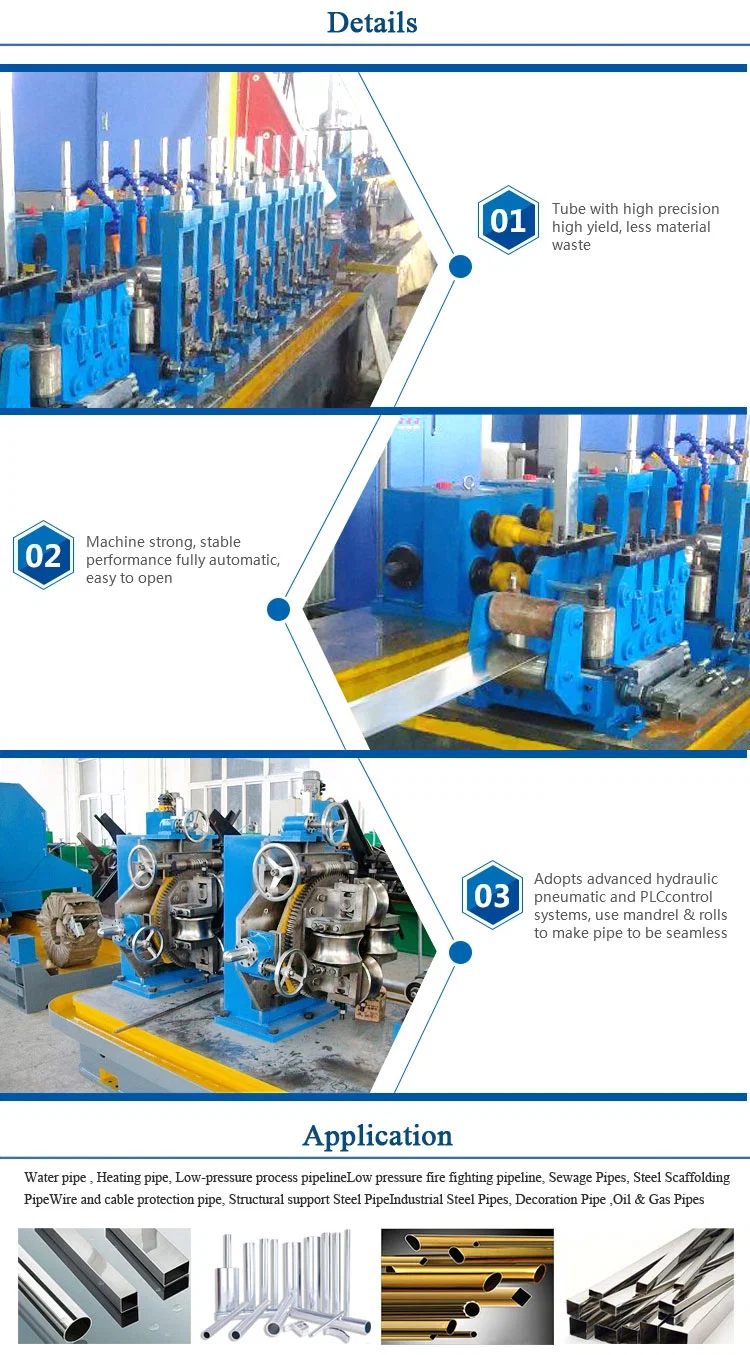 High Frequency Metal Steel Pipe Galvanized Tube Forming Machine Pipe Production Mill Line